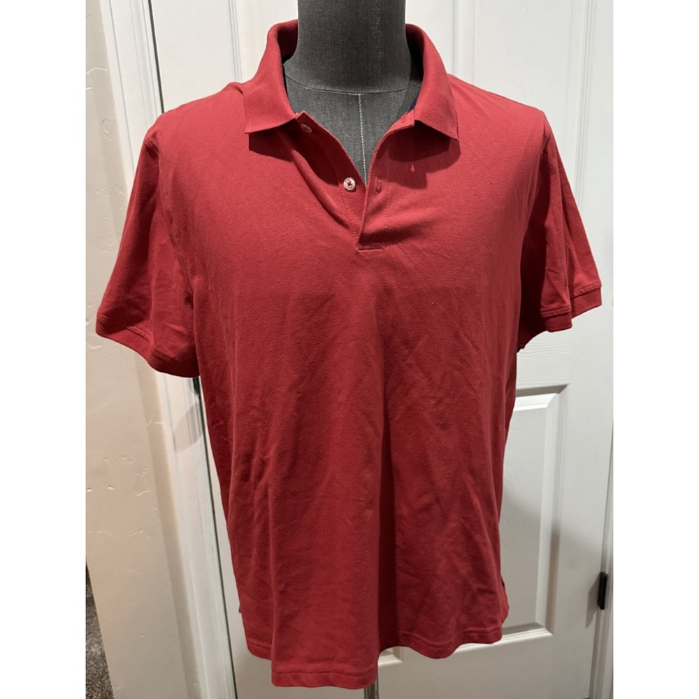 Club Room Performance Red Polo Shirt Short Sleeve XL